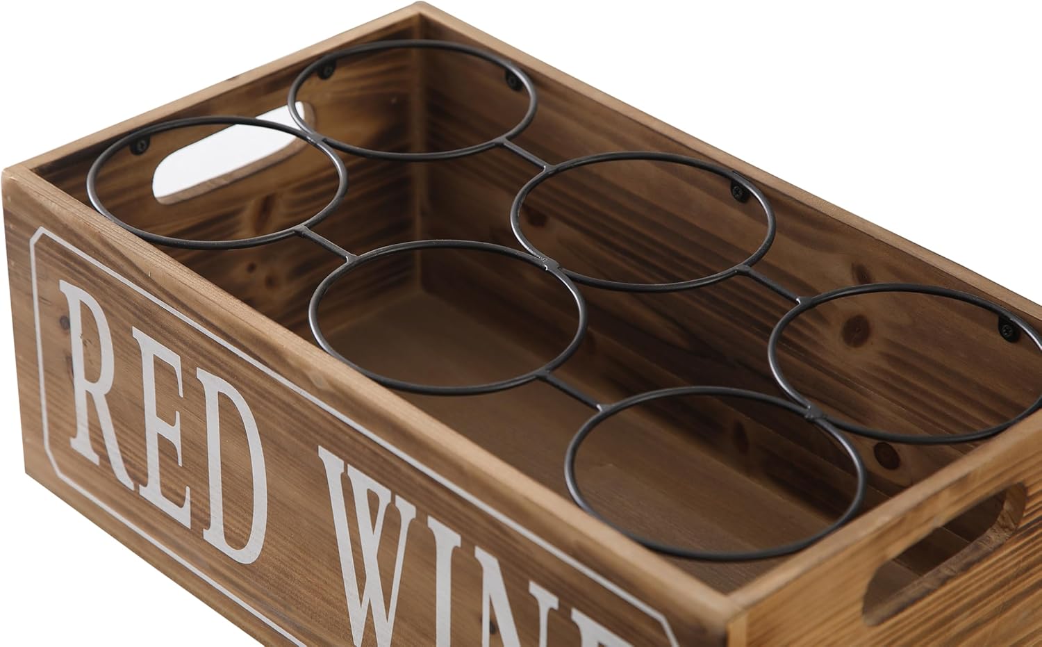 Sintosin Rustic Wooden Wine Rack Countertop 16x9 Inch