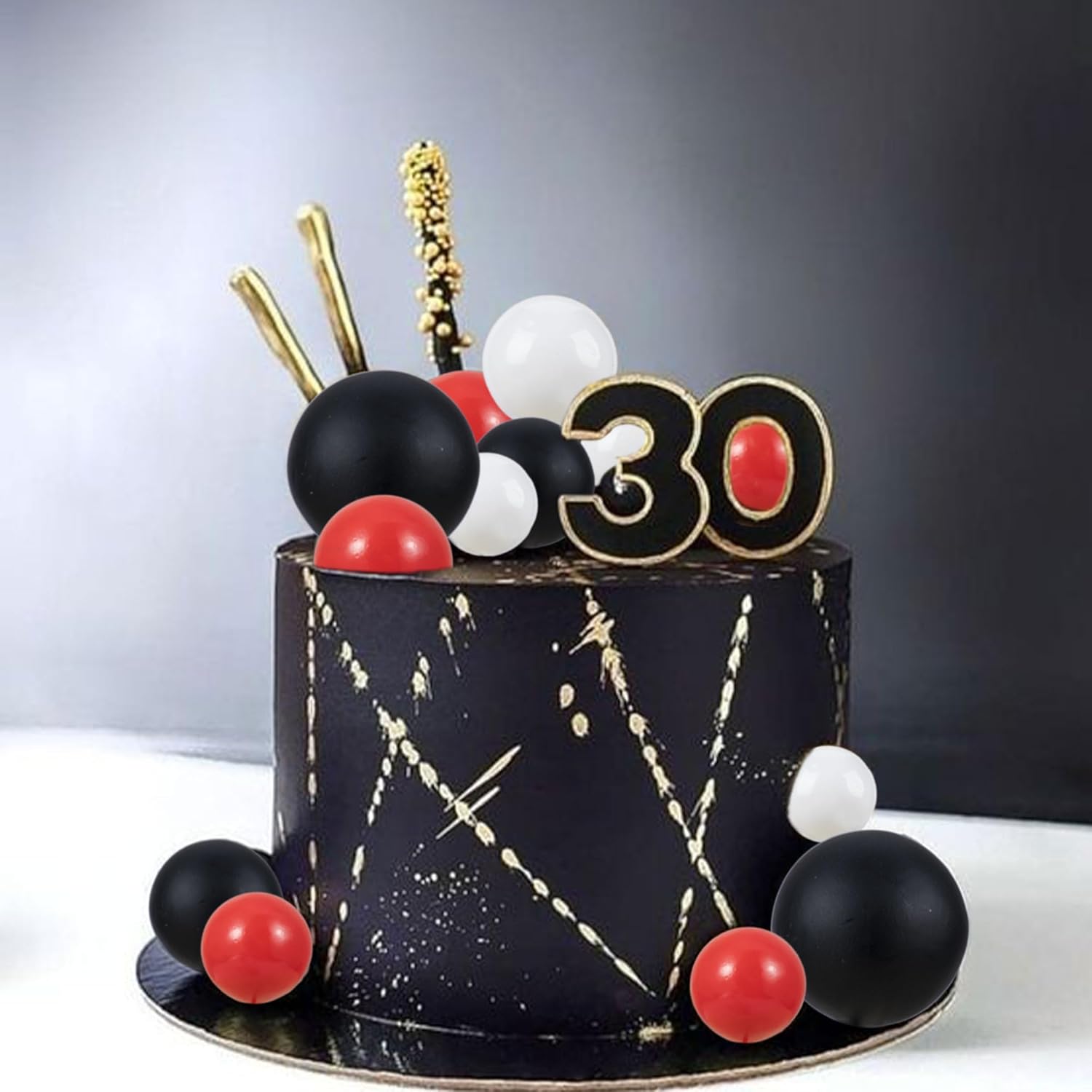Gyufise 30Pcs Mini Balloon Cake Topper Decorations