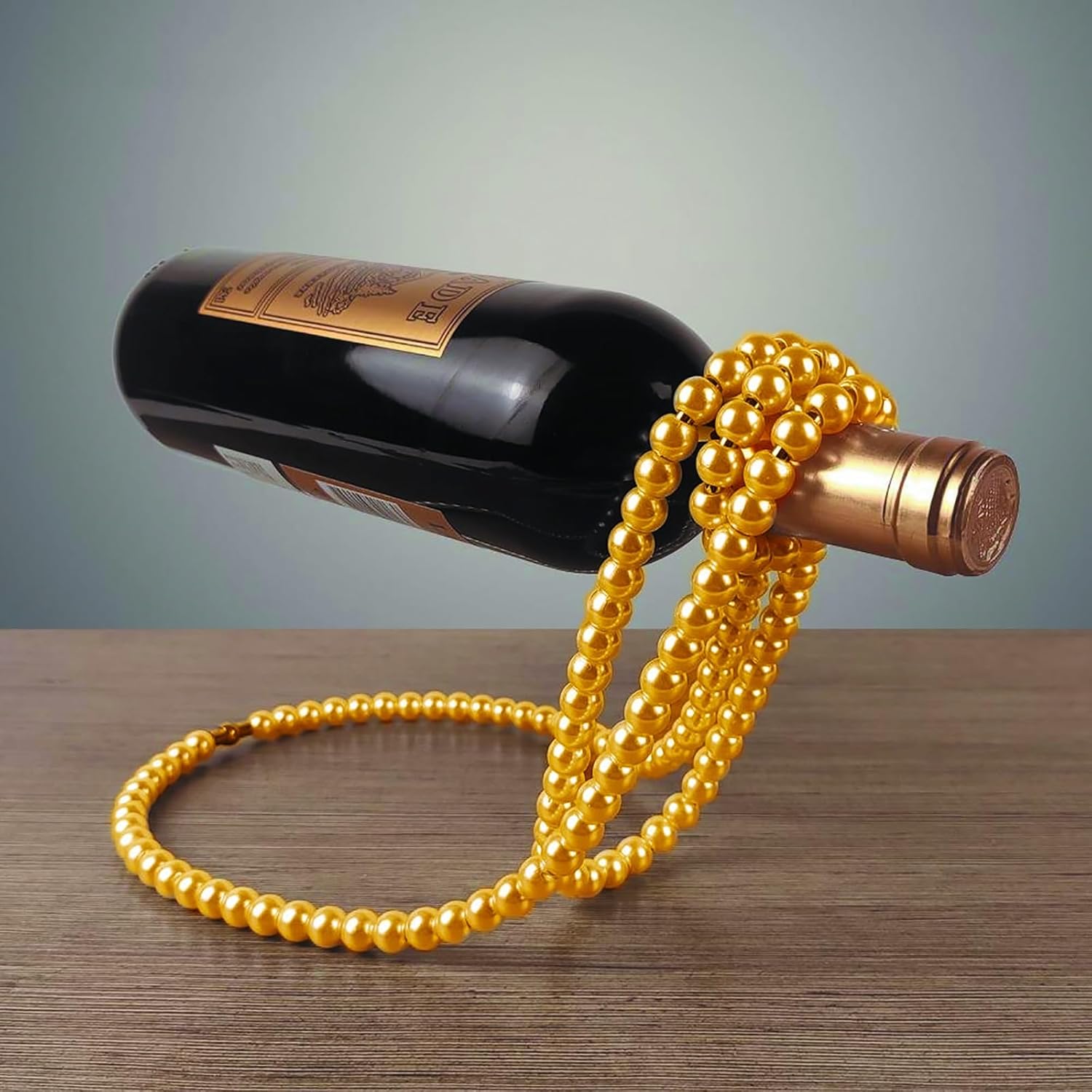 LLYLAFDC Magic Floating Wine Rack Gold