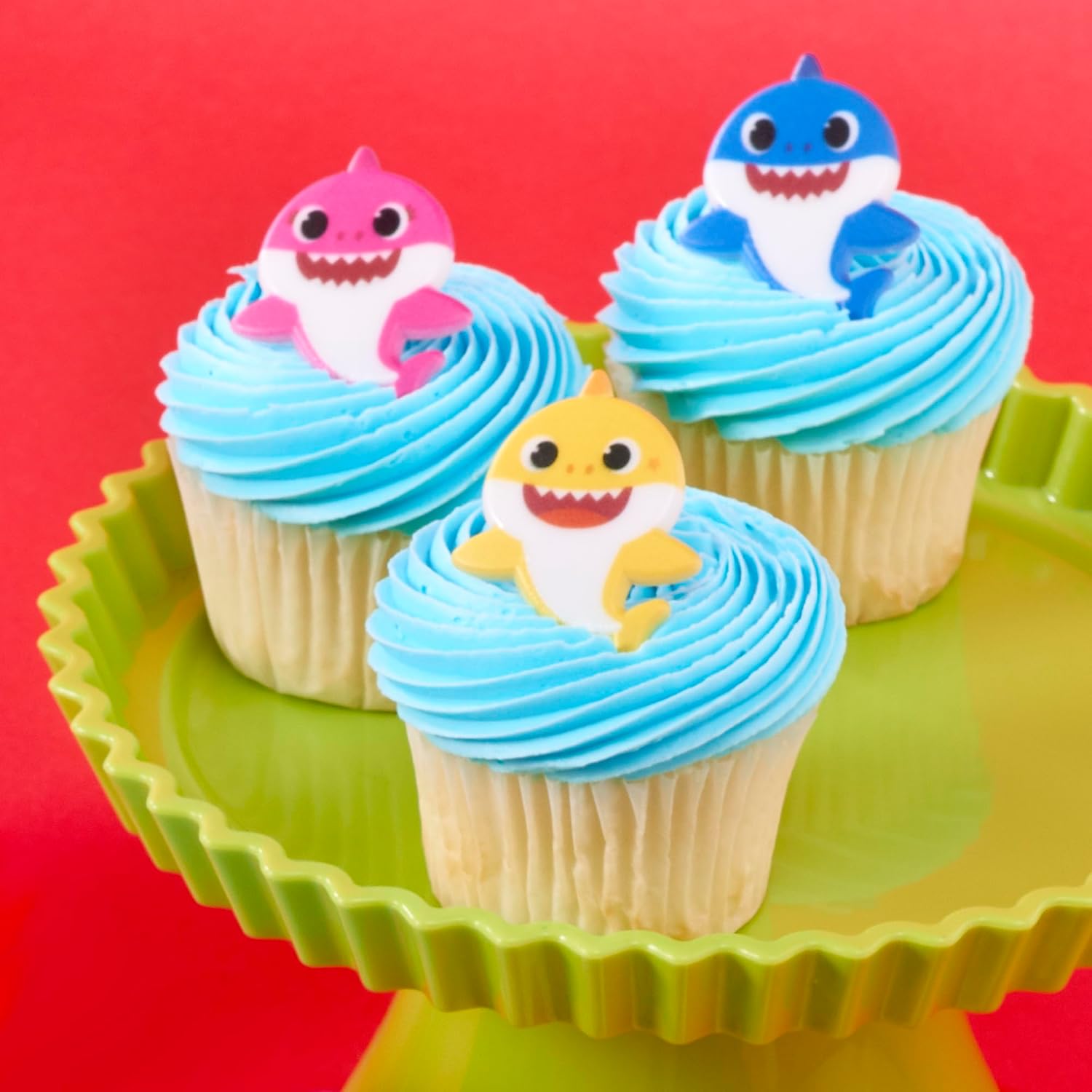 DecoPac Pinkfong Baby Shark 24 Cupcake Toppers 1