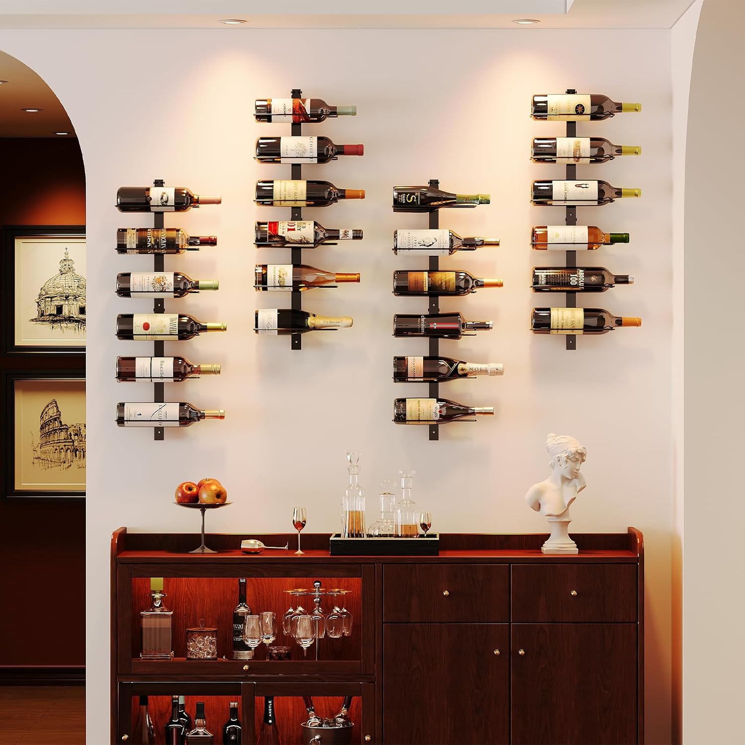 X-cosrack 36-Bottle Wall Mounted Wine Rack