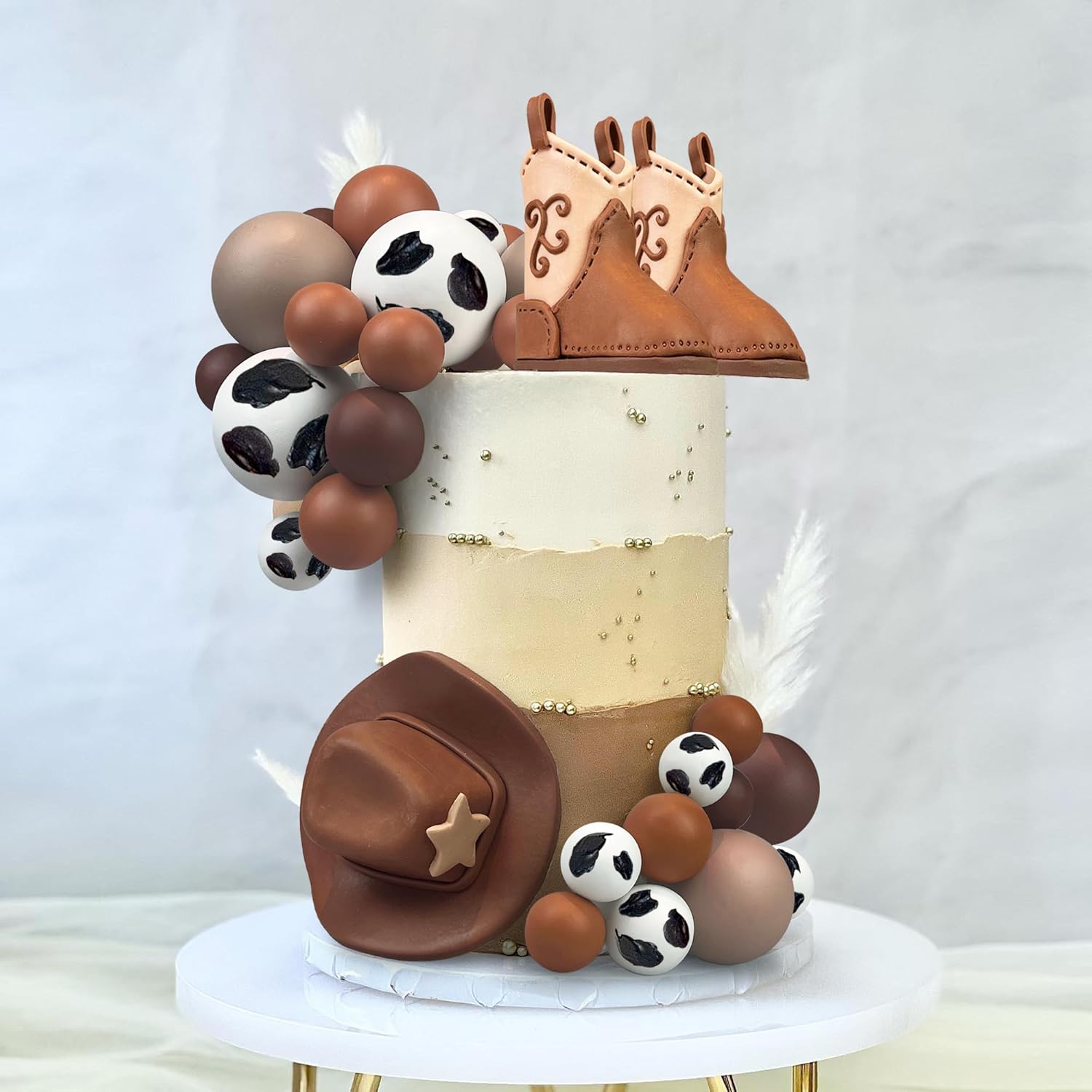 28PCS Cowboy Cake Toppers Western Theme Decorations