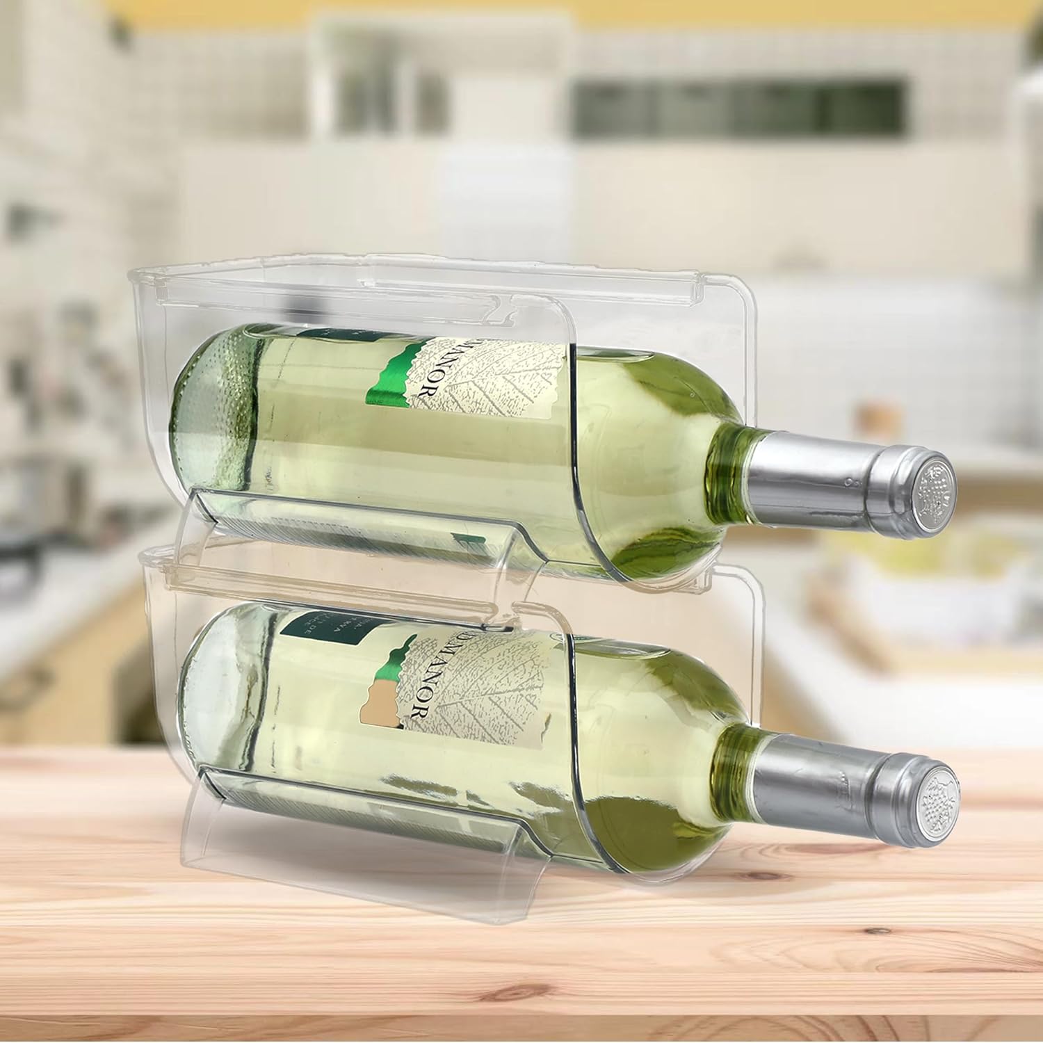 OKITCHEN Set of 2 Tabletop Wine Racks