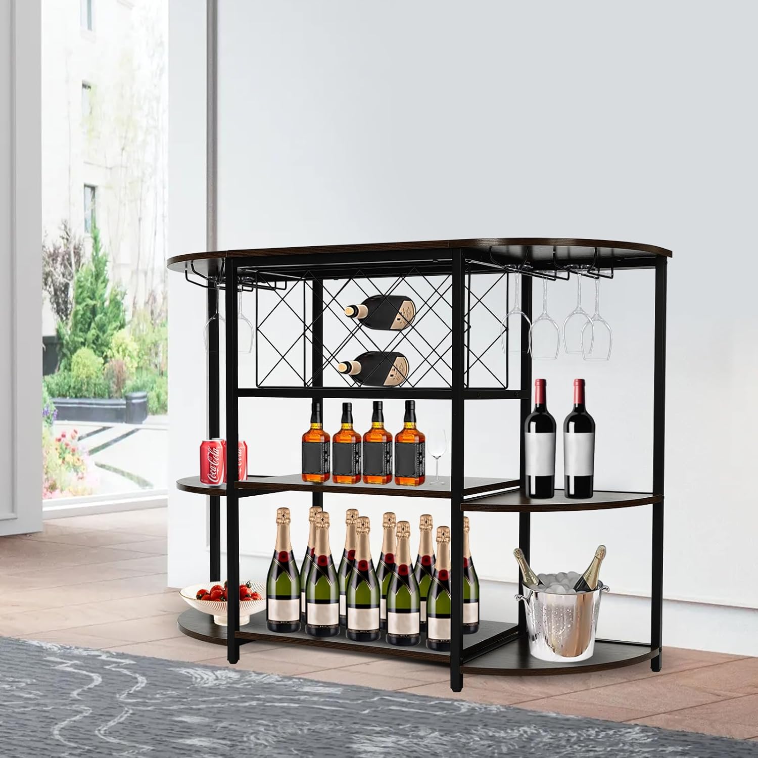 Rosyouth 3-Tier Freestanding Wine Rack Table