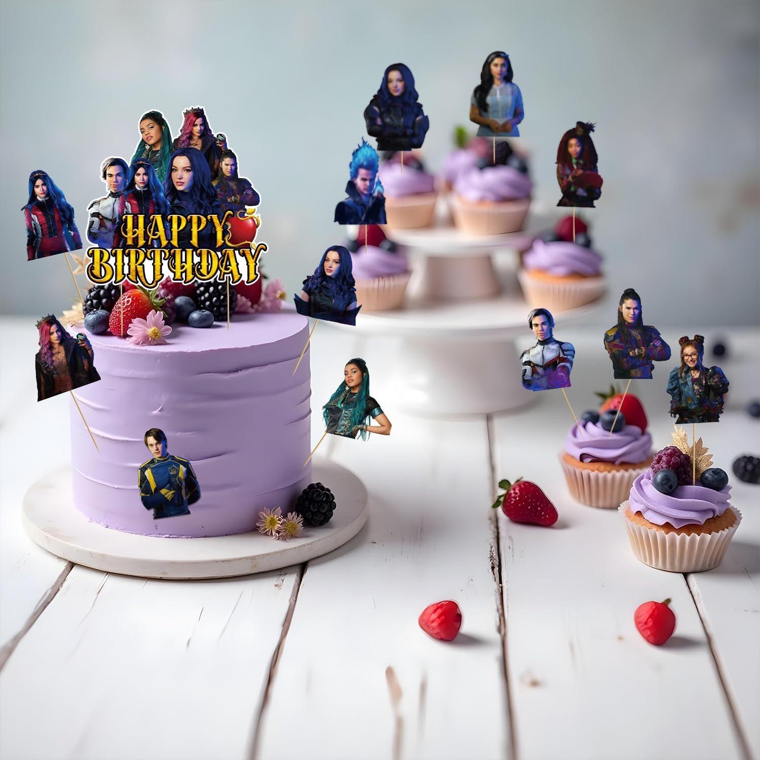 Movie Themed Cupcake Toppers - 13pcs Birthday Party Decorations