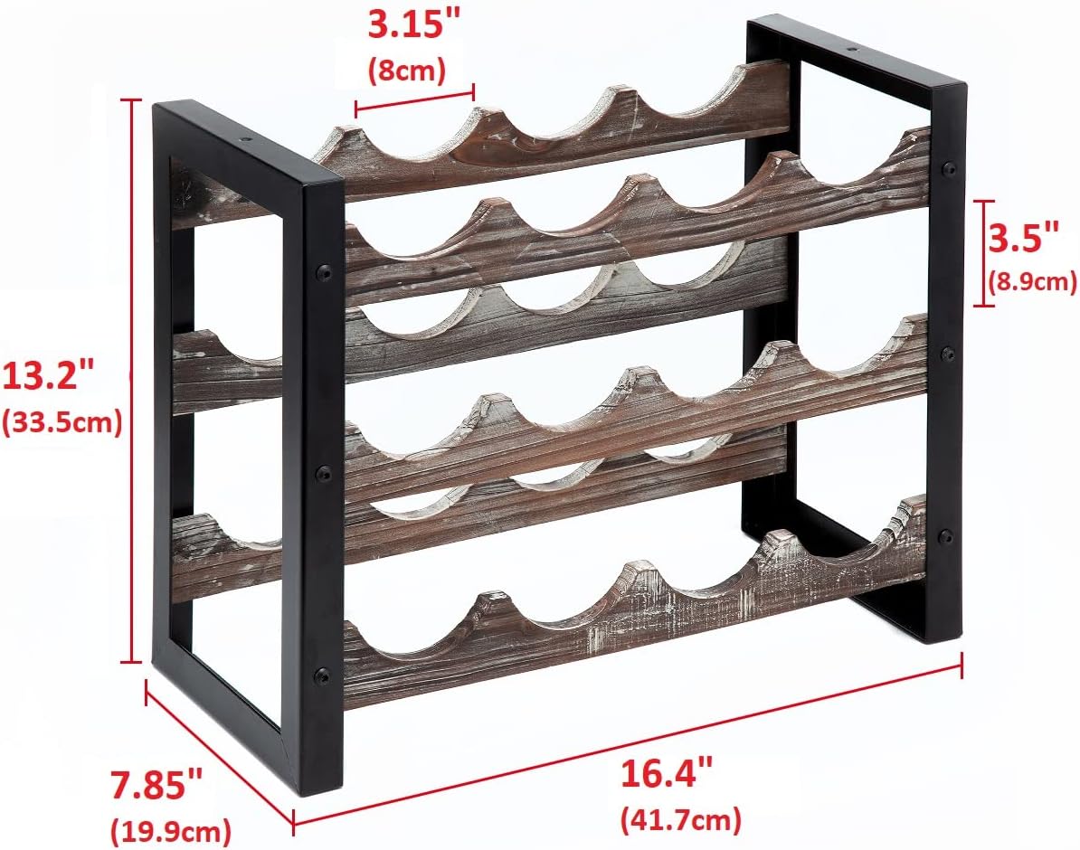JACKCUBE Design 3 Tier Freestanding Wine Rack