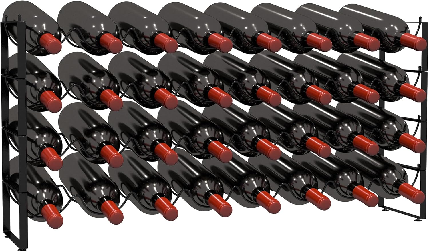 TONLEA 4 Tier Wine Rack with 32 Bottle Capacity
