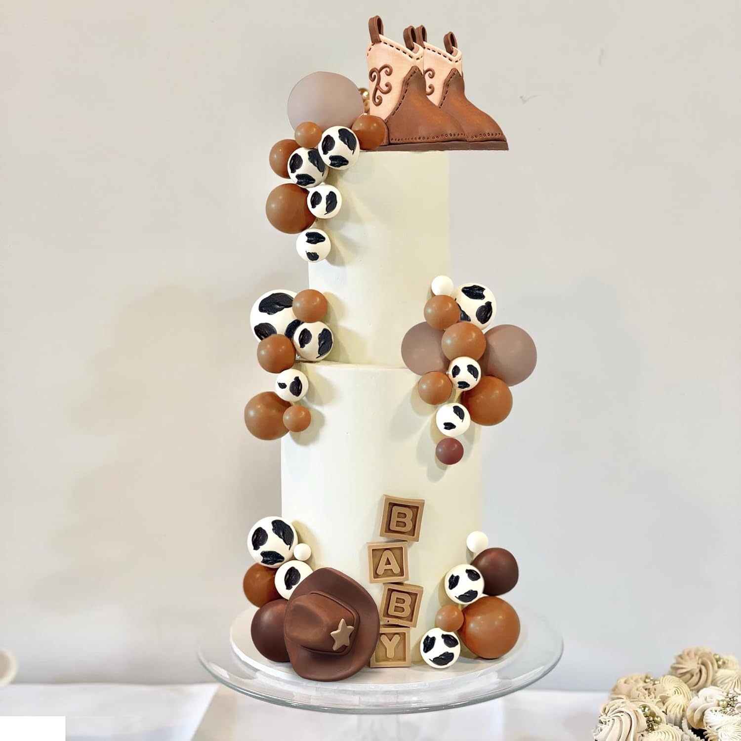 28PCS Cowboy Cake Toppers Western Theme Decorations