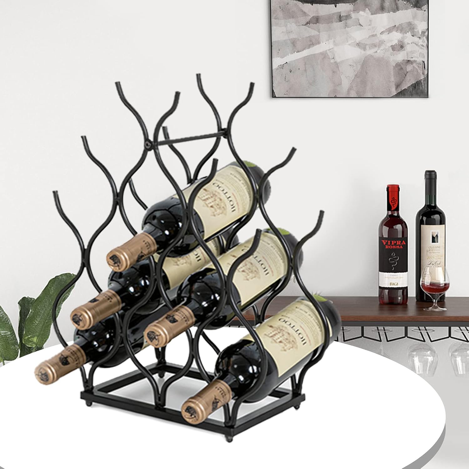 SODUKU 11-Bottle Tabletop Wine Rack