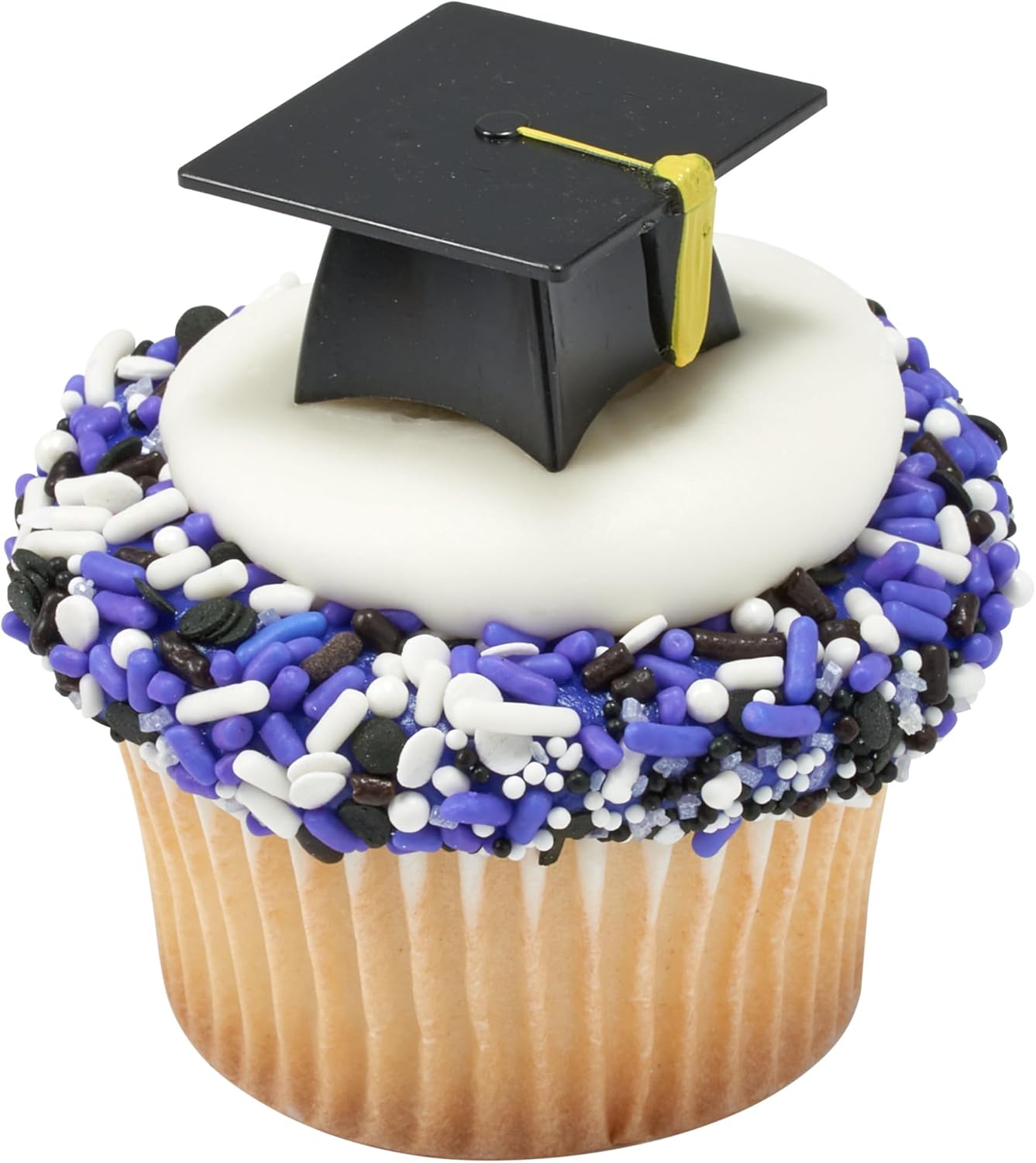 DecoPac Graduation Hat Cupcake Toppers - 24 Pack