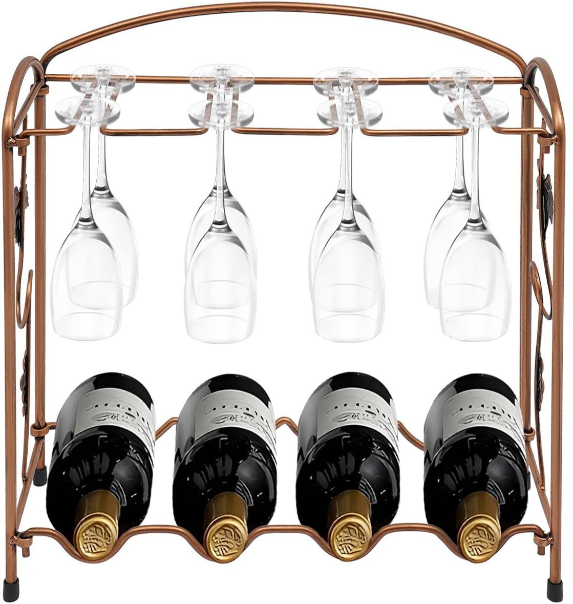 Oiveinya 5-Bottle Freestanding Wine Rack Bronze