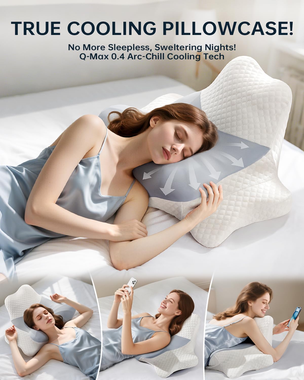LeArex Ultra Pain Relief Memory Foam Pillow - Neck and Shoulder Support