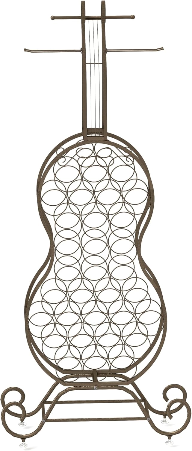 32 Bottles Display Holder Freestanding Wine Rack for Kitchen and Living Room