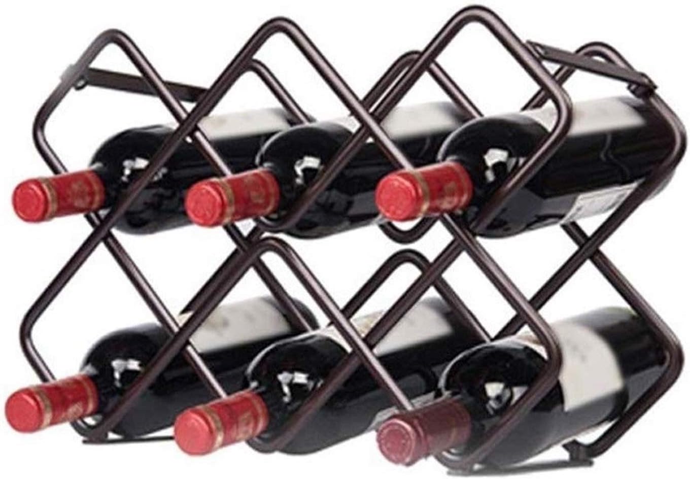 HHWKSJ Wine Rack - 8 Bottle Storage Rust-Proof Design