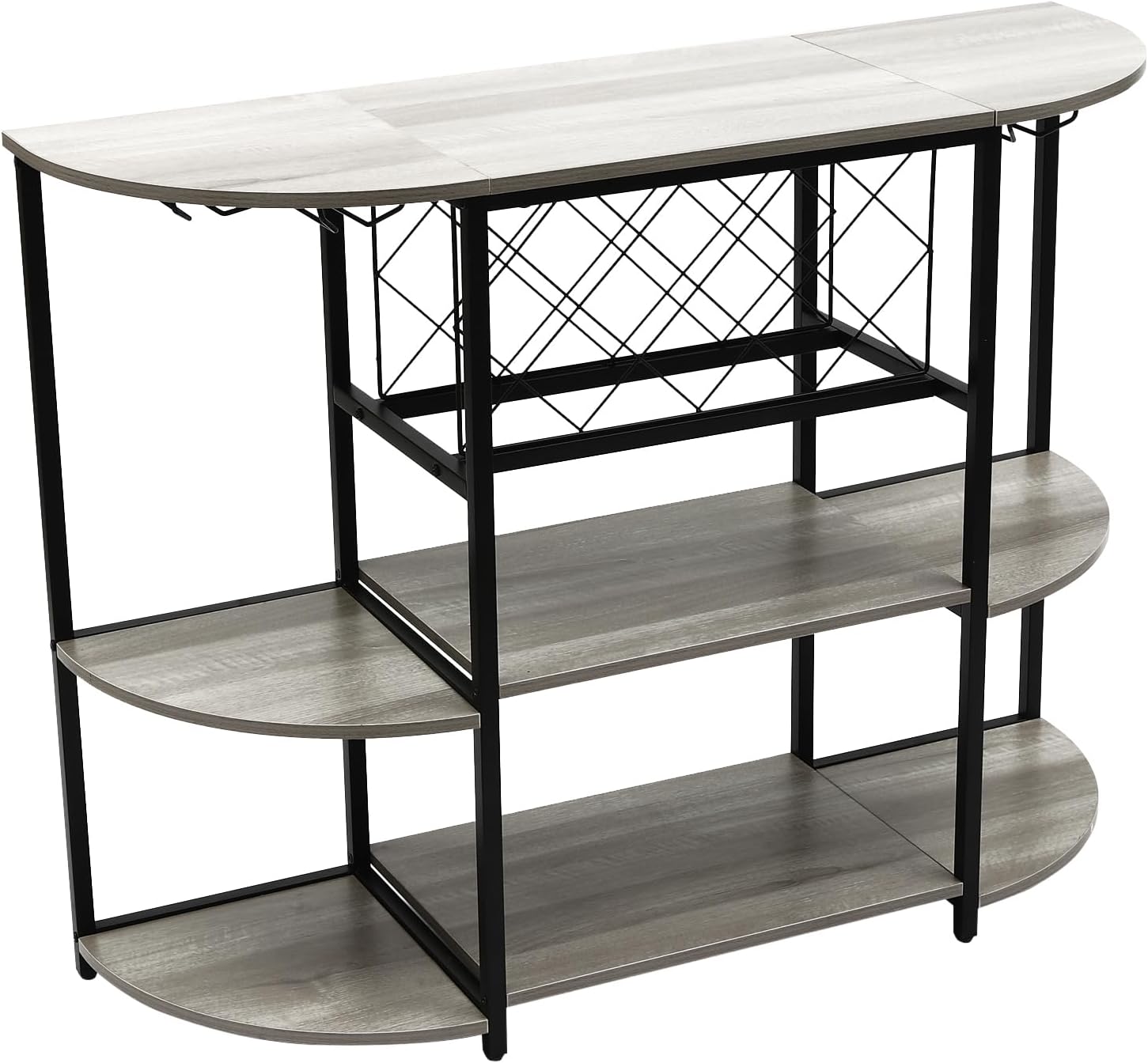 QUSKLISU Wine Rack Table with LED Light