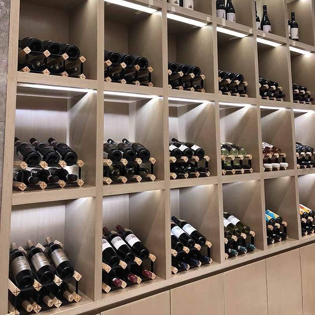 16 Bottle Wood Wine Rack Free Standing
