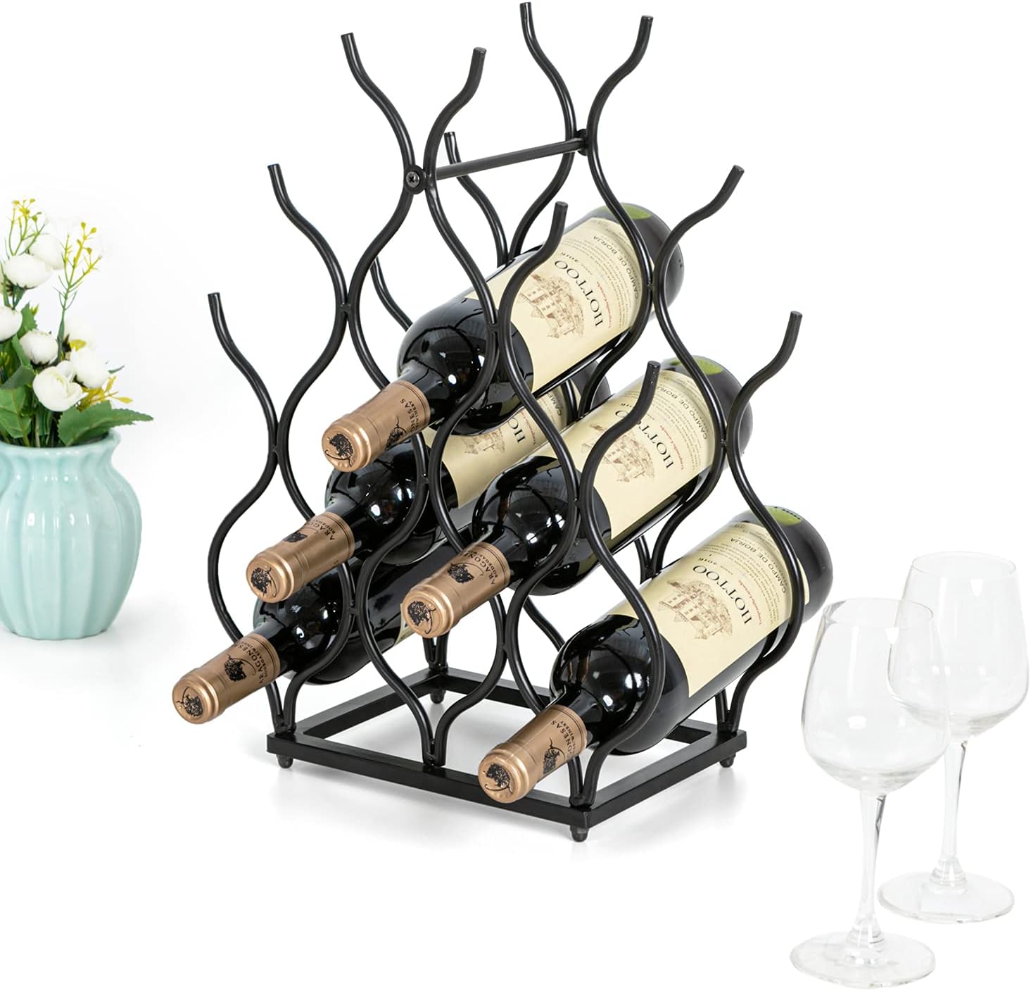 SODUKU 11-Bottle Tabletop Wine Rack