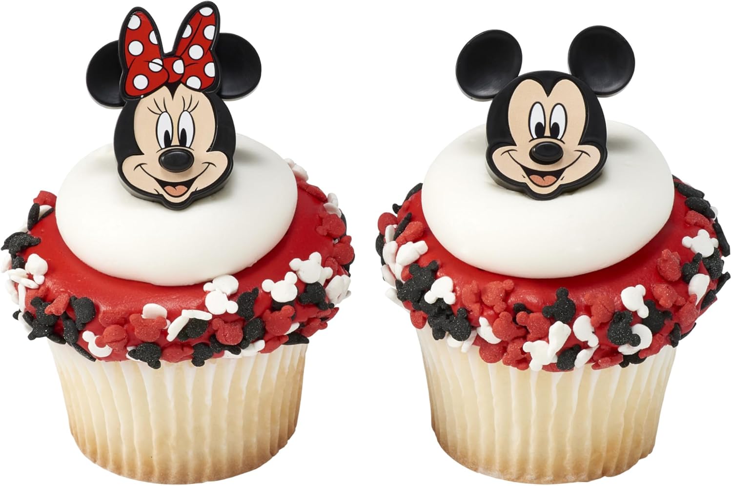 DecoPac Disney Mickey Mouse and Minnie Mouse Cupcake Rings - 24 Pack 1