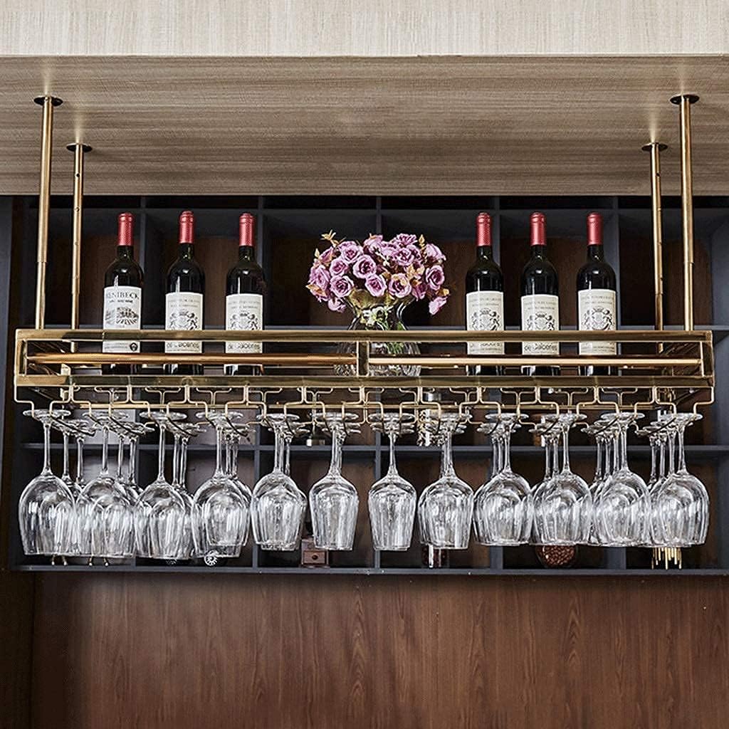 KOHARA Wall-Mounted Wine Rack with Goblet Holder