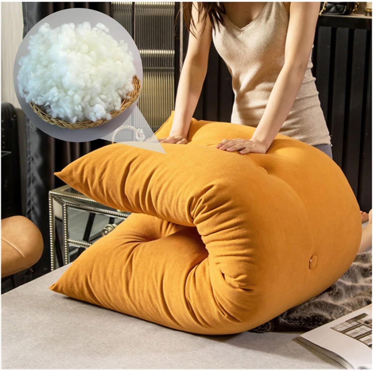 TIST Triangular Wedge Pillow for Back Support and Reading Comfort