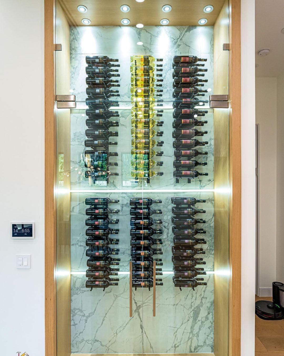 Ultra Wine Racks Wall-Mounted Matte Black 3 Bottle