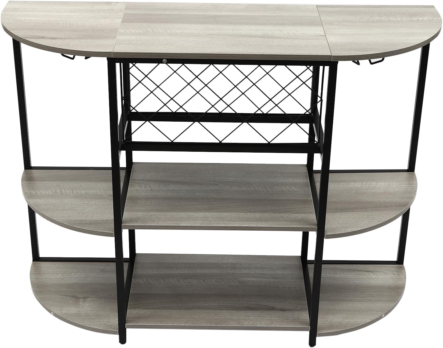 QUSKLISU Wine Rack Table with LED Light
