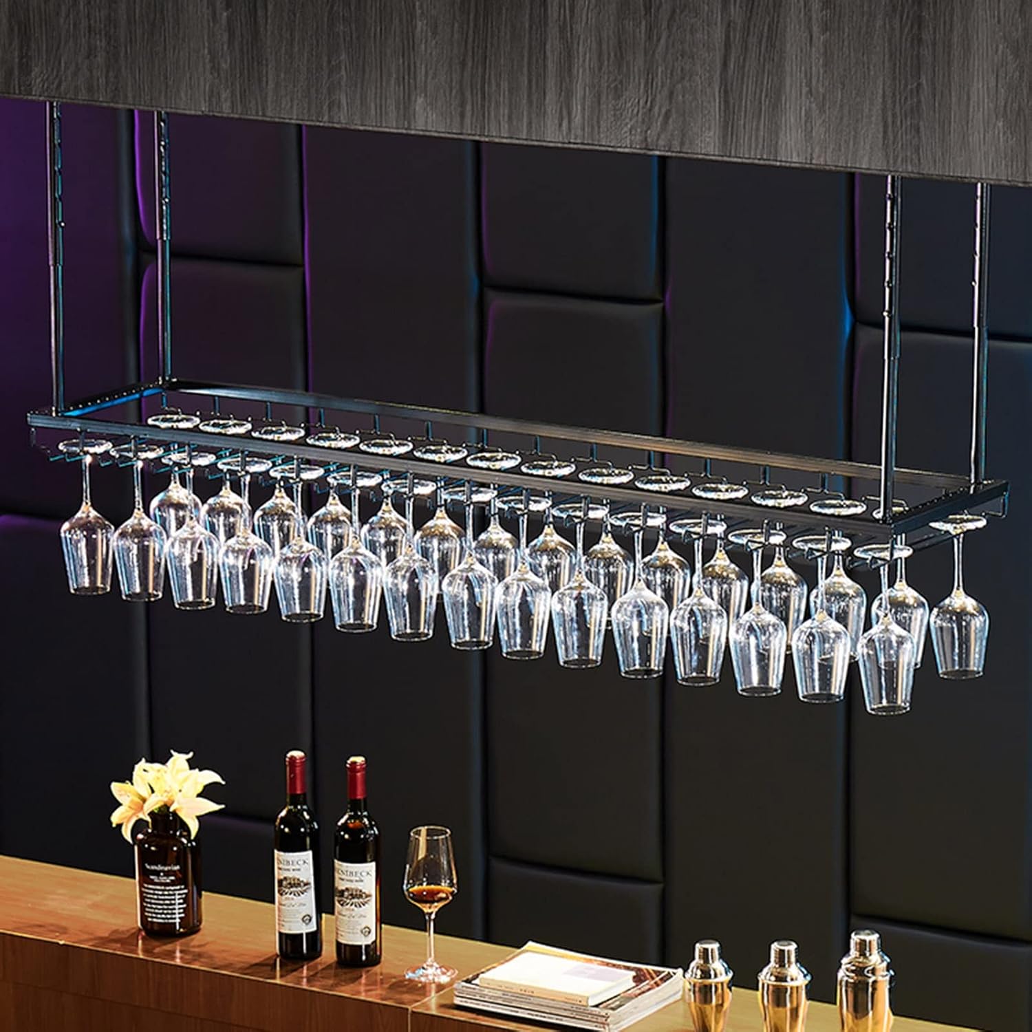 KOHARA Wall-Mounted Wine Rack with Adjustable Height