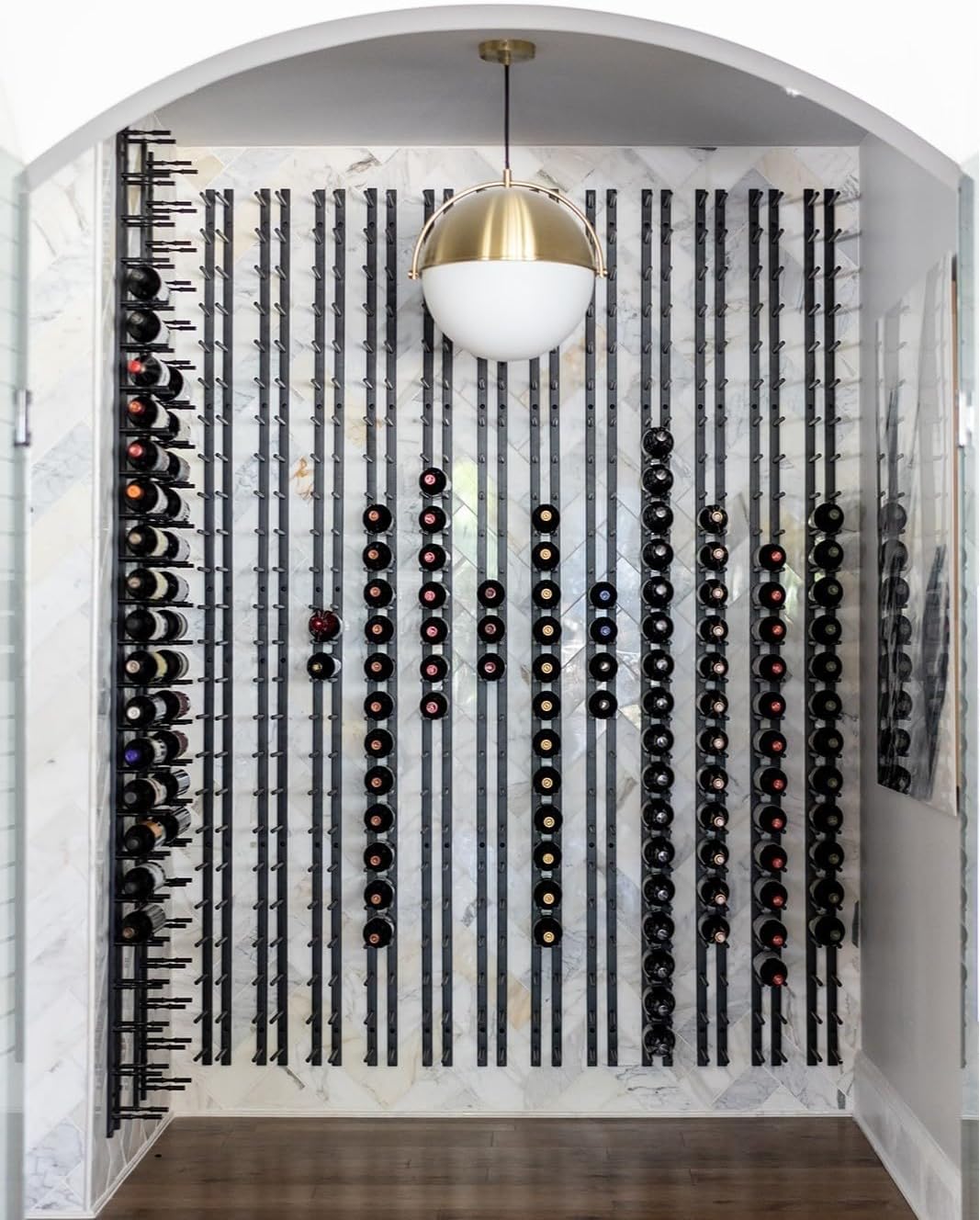 Ultra Wine Racks Wall Mounted Wine Rack - 3 Bottle Matte Black
