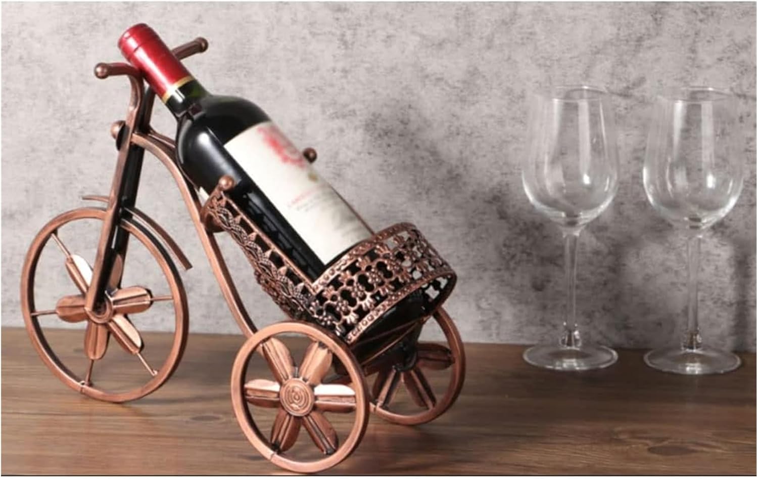 Freestanding Wine Rack with Vintage Car Shape