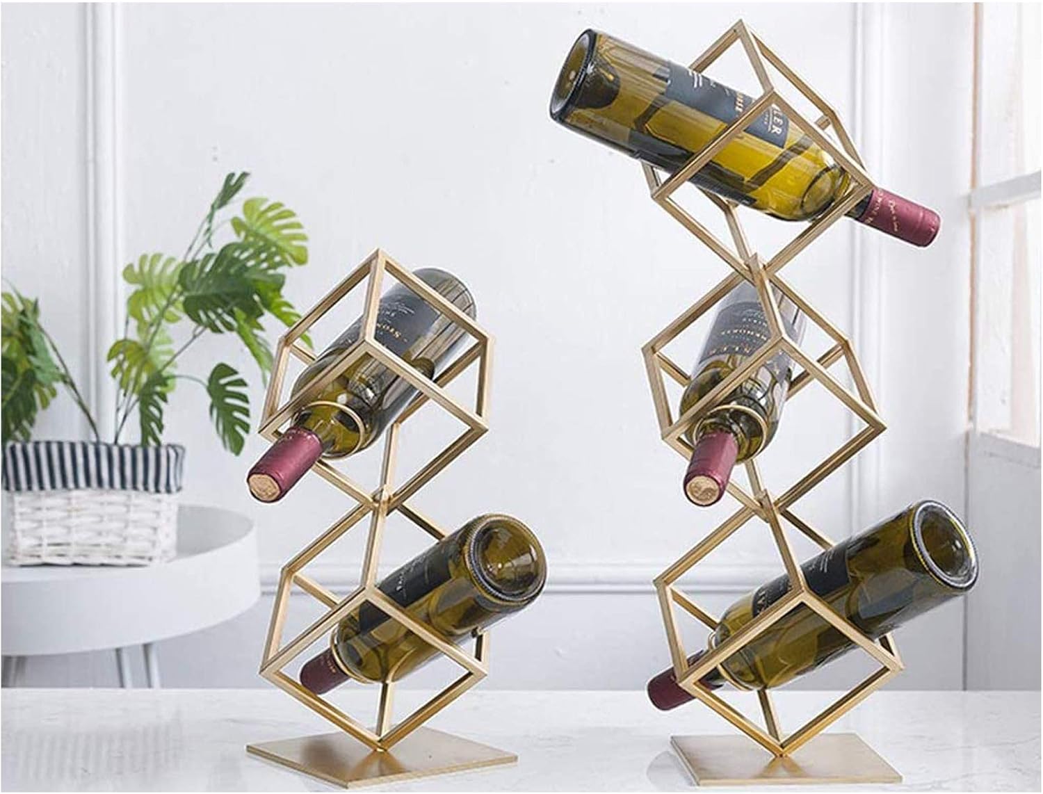 Stylish Freestanding Wine Racks for Home Bar Display