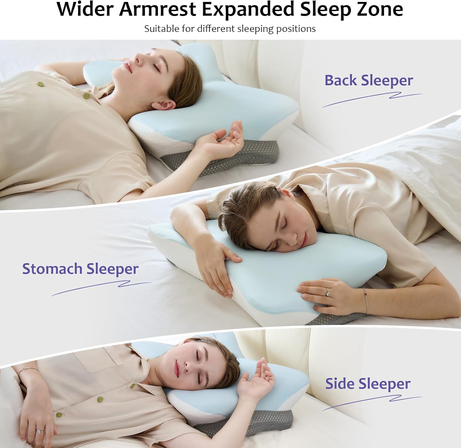 SUBCULTUREPICK Cervical Pillow for Neck and Shoulder Support