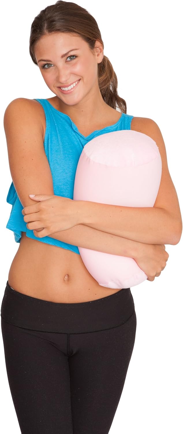 Deluxe Comfort Mooshi Squish Microbead Bed Pillow 14 x 7 - Pink