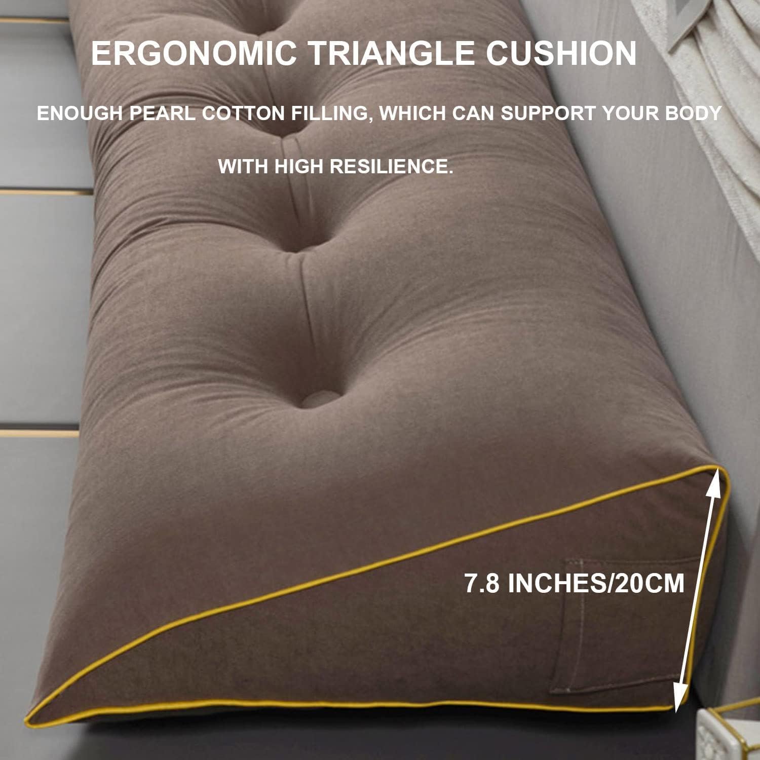 COZMAX Reading Pillow with Detachables and Zipper