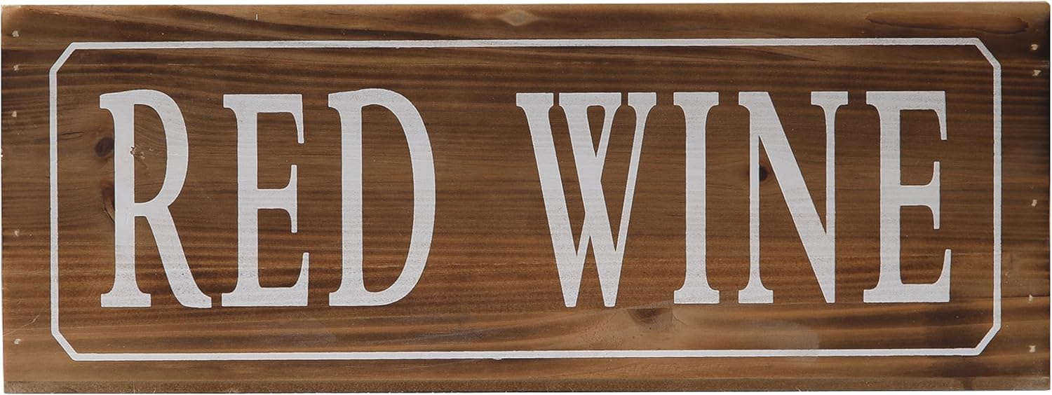 Sintosin Rustic Wooden Wine Rack Countertop 16x9 Inch