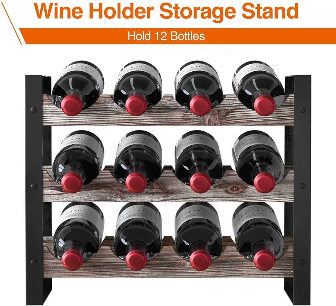 JACKCUBE Design 3 Tier Freestanding Wine Rack