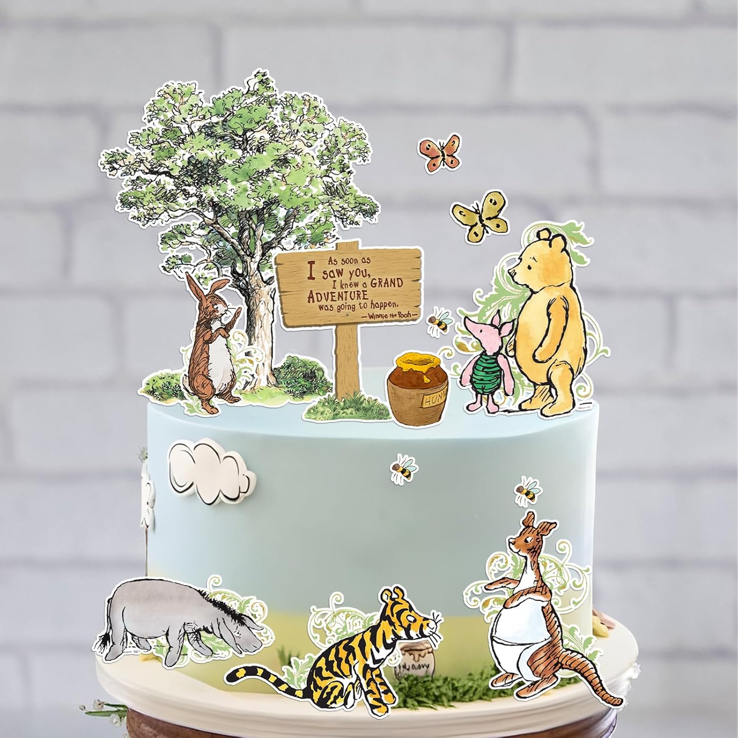 Winnie Cake Toppers 13pcs Baby Shower Decorations