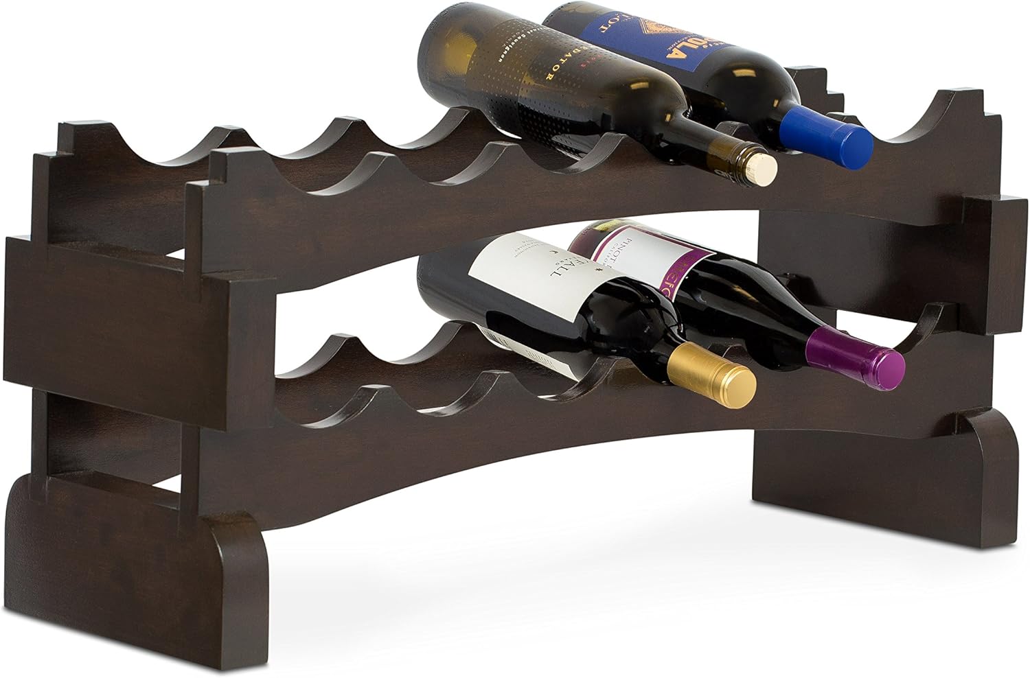 BIRDROCK HOME Stackable Wine Racks Set of 2
