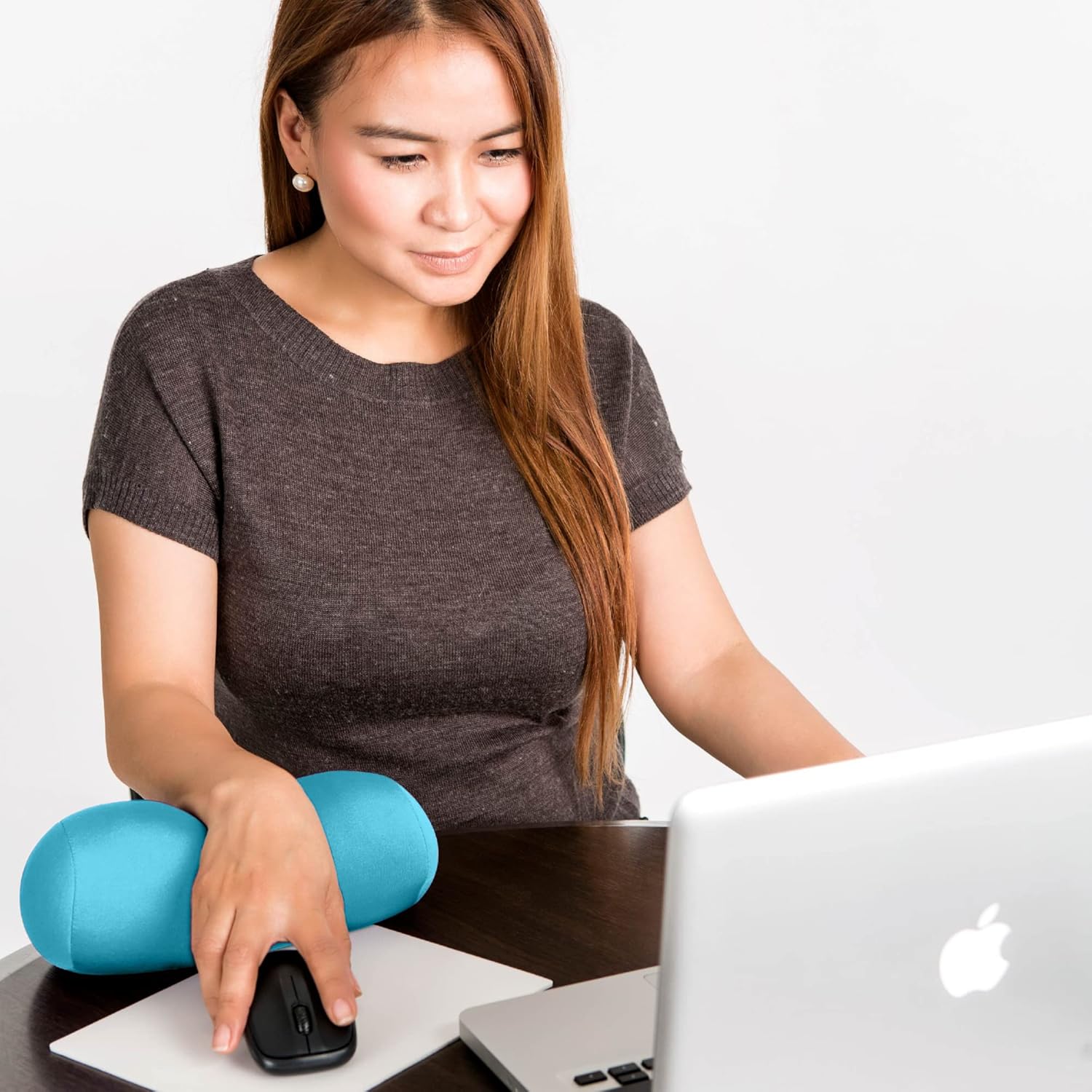 Travel Fanatics Mini Microbead Pillow 35x8 Blue