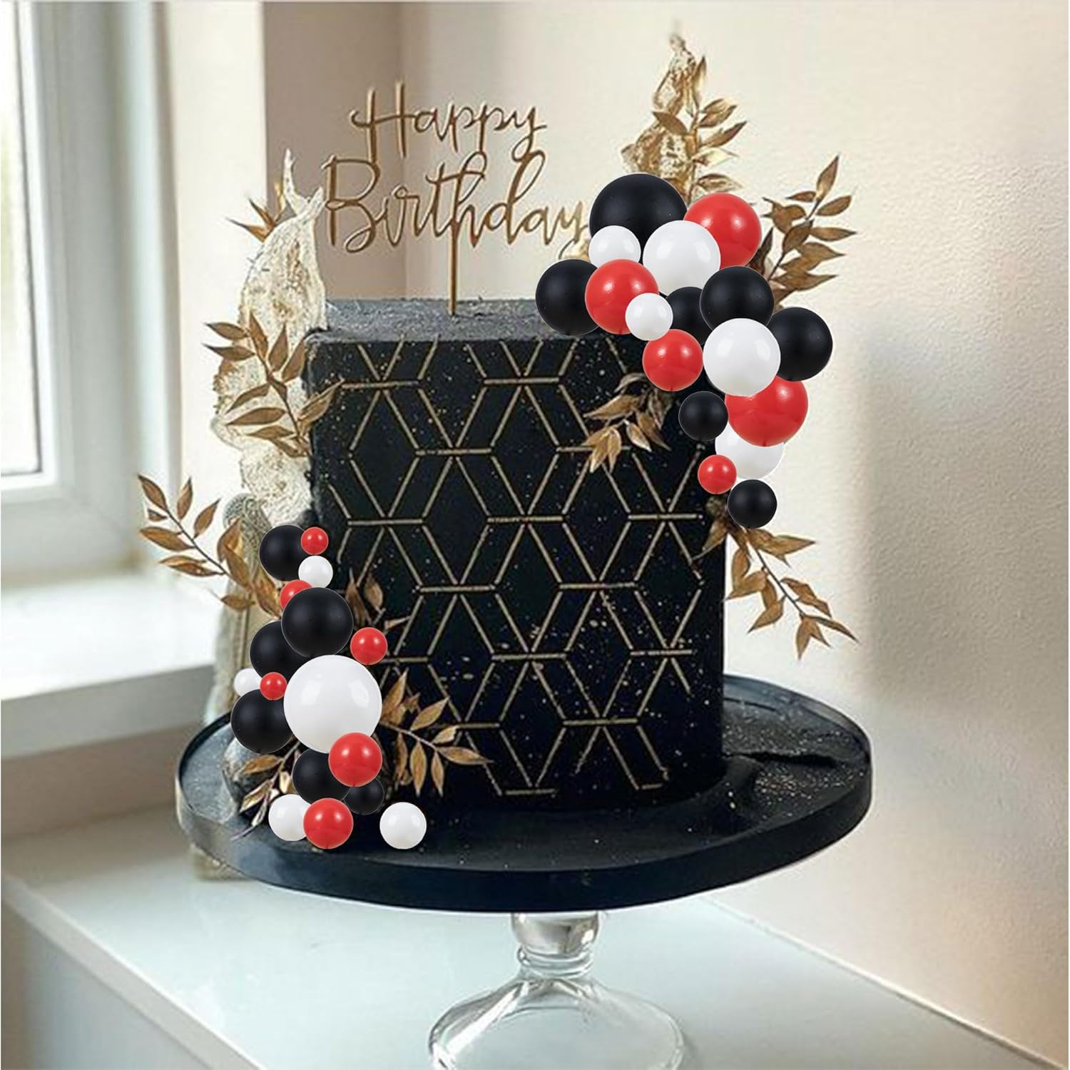 Gyufise 30Pcs Mini Balloon Cake Topper Decorations