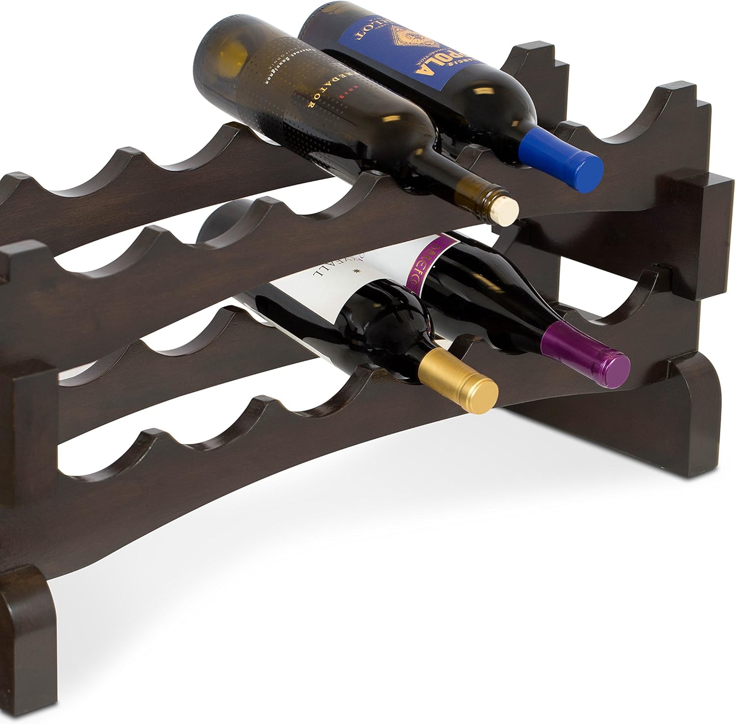 BIRDROCK HOME Stackable Wine Racks Set of 2
