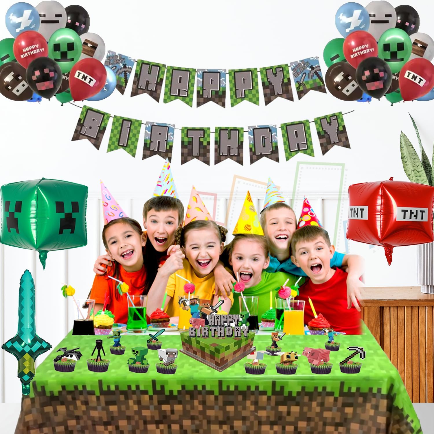 COTTON WON Birthday Party Decorations with Balloons and More