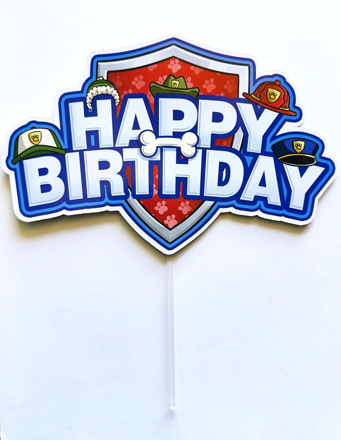Puppy Patrol Birthday Cake Topper for Party
