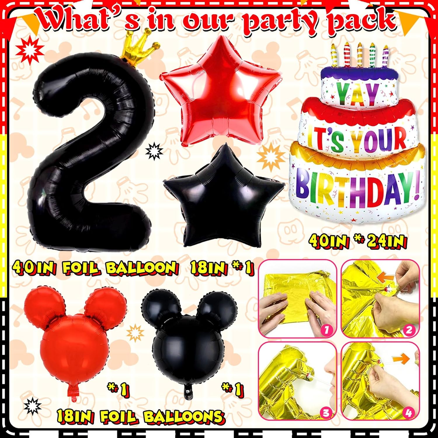 Yusino 132pcs Oh Twodles Birthday Decorations for Boy
