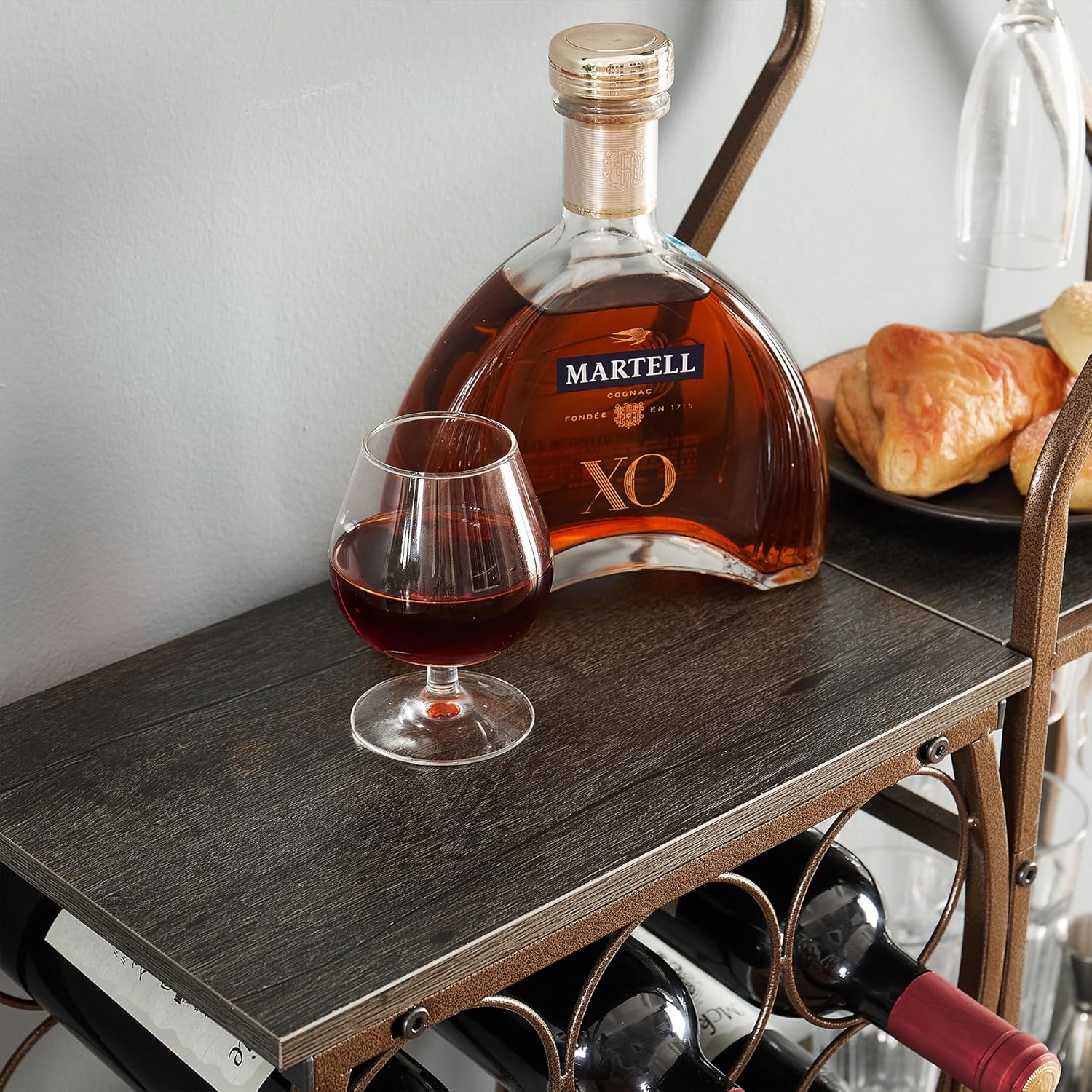 Industrial Wine Rack with 3 Layers for Home Kitchen Living Room
