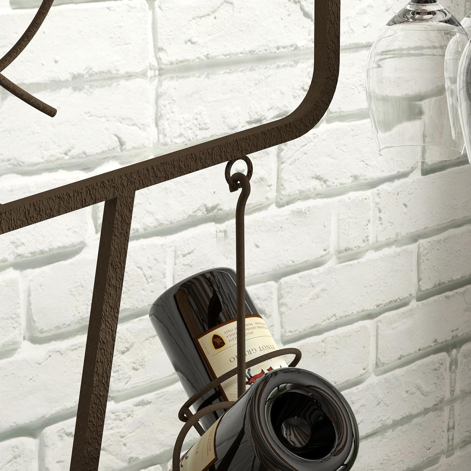 Unique Design Freestanding Wine Rack with Storage