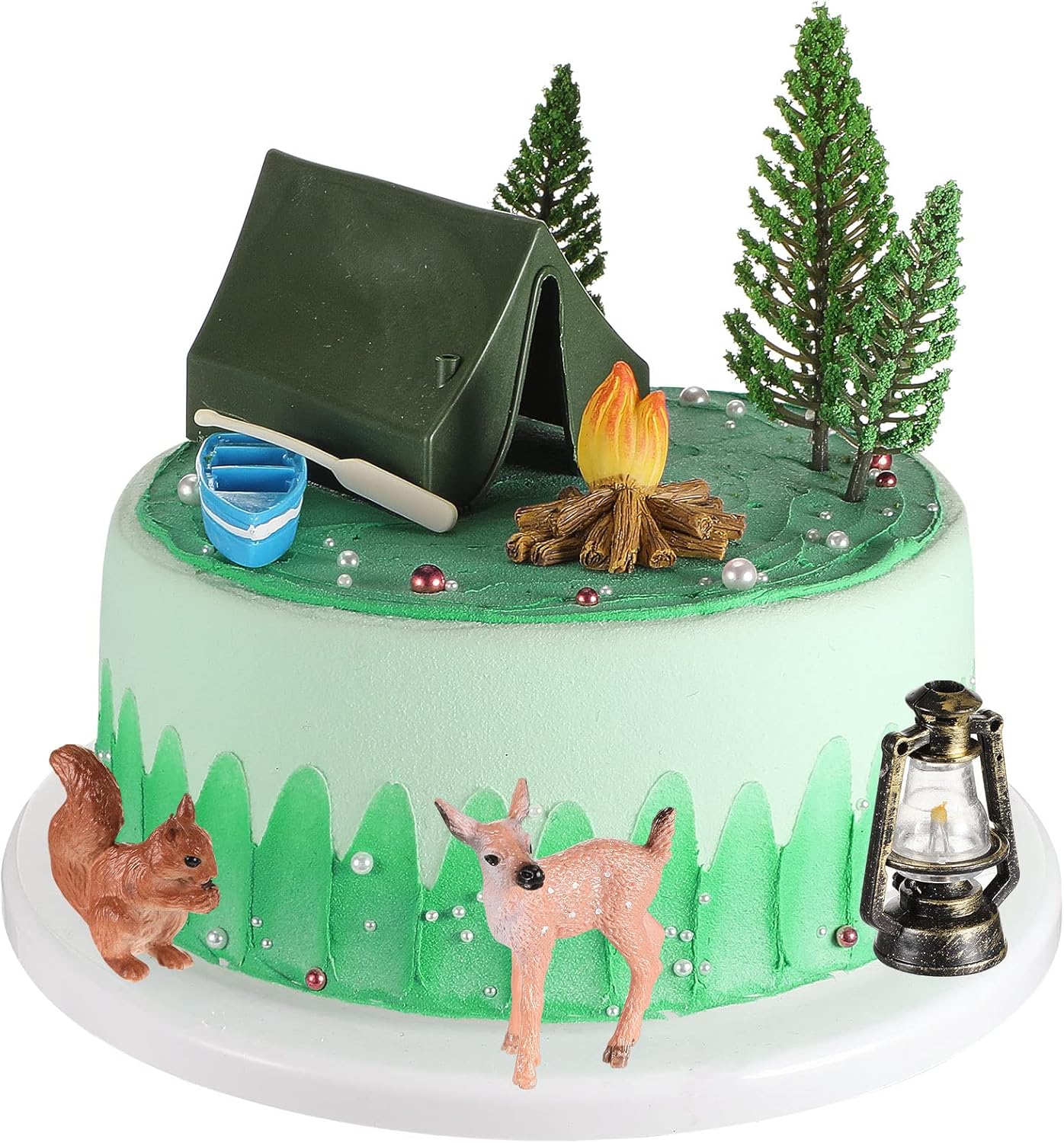 Yookeer 11 Pcs Camping Cake Topper Set 1