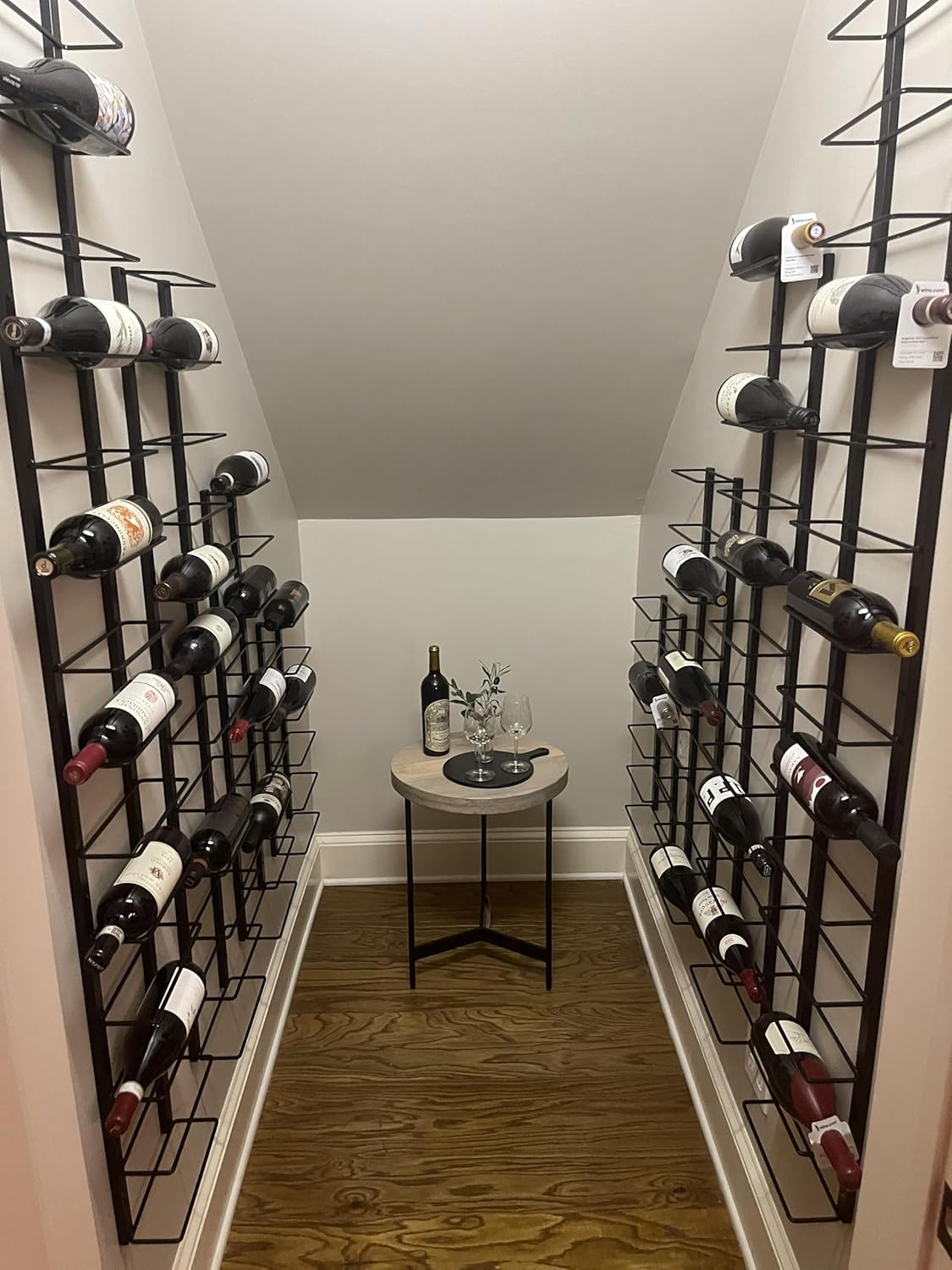 TheRackCo Wall Series - 12 Bottle Wine Rack with Opener