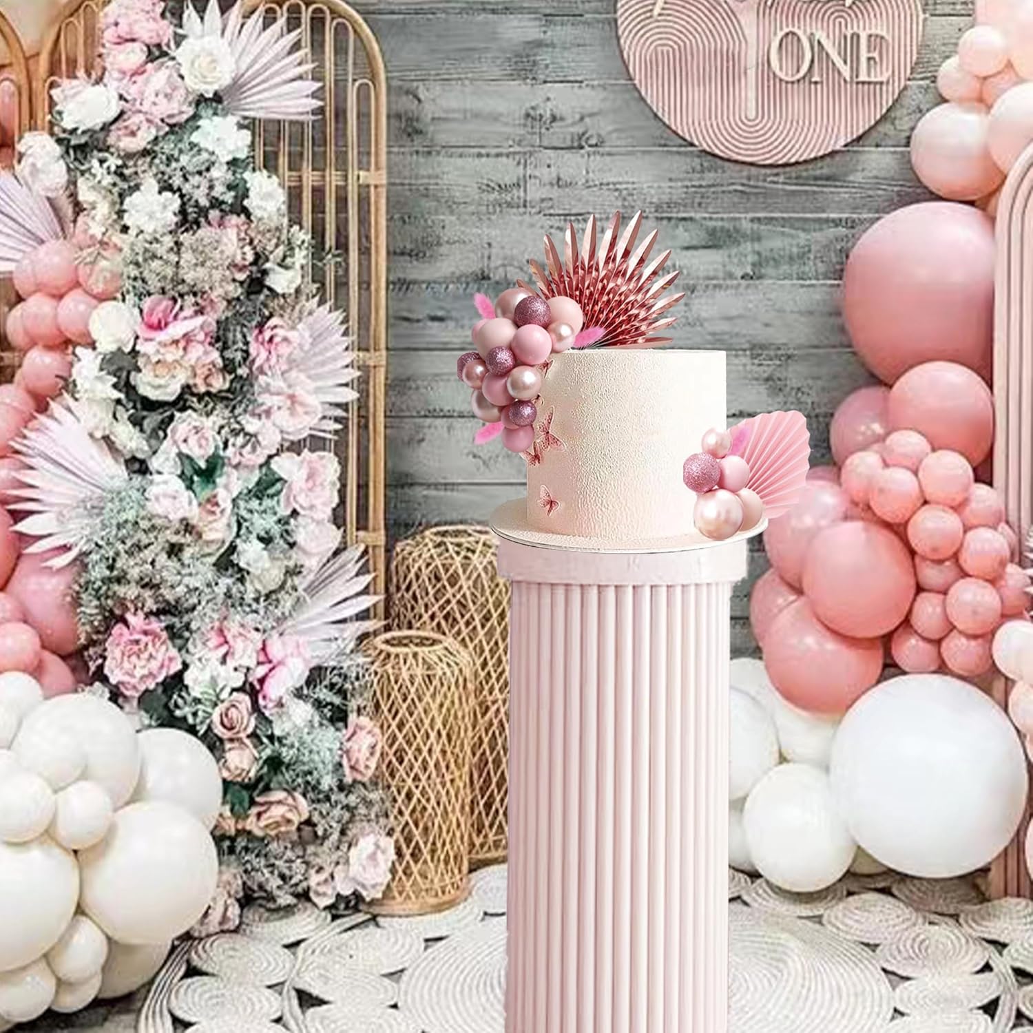 LEFUBABY 38 PCS Rose Gold Cake Toppers
