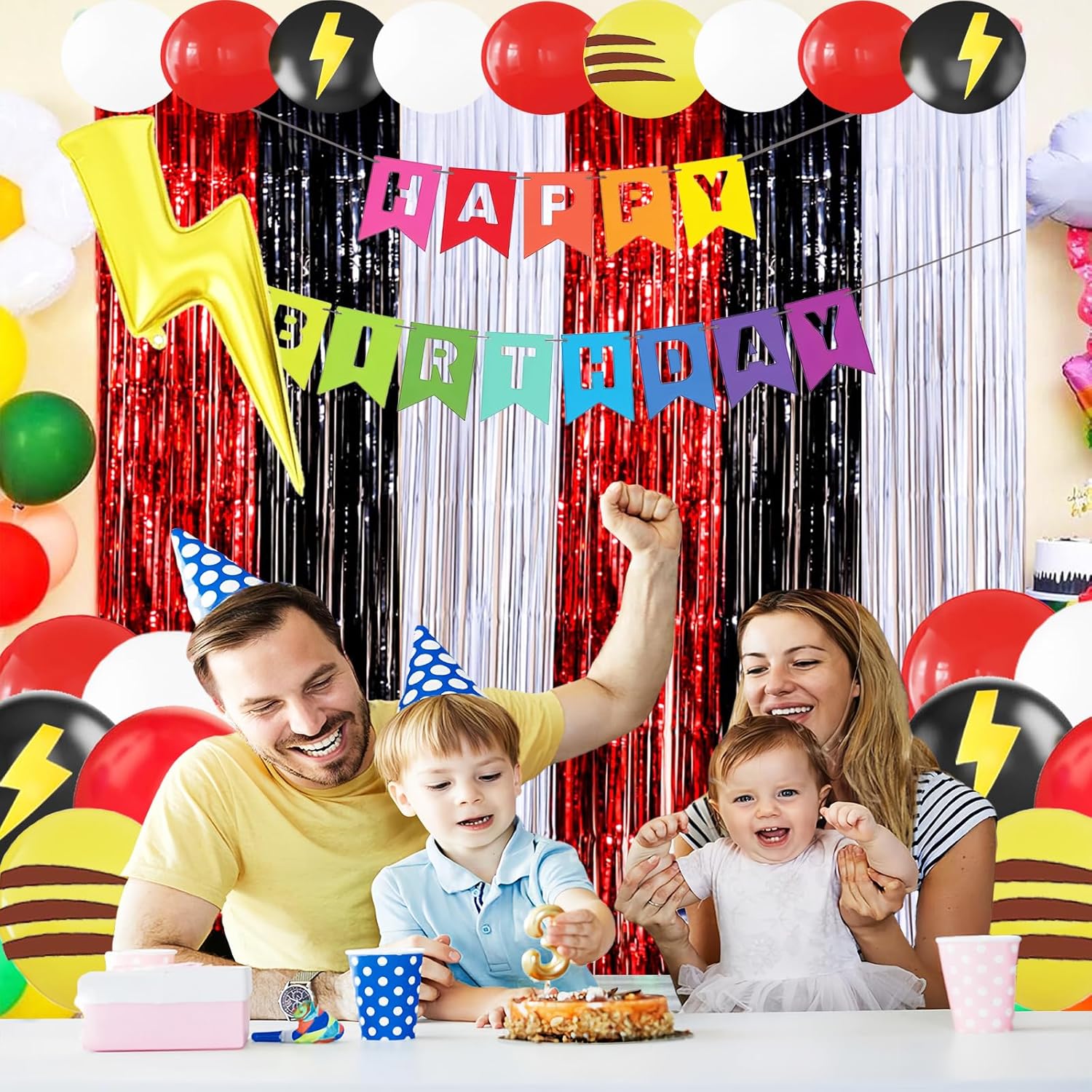 23Pcs Cartoon Ball Birthday Decor Set 1