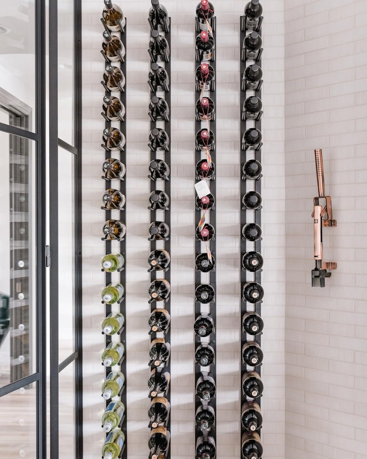 Ultra Wine Racks Wall Mounted Wine Rack - 3 Bottle Matte Black